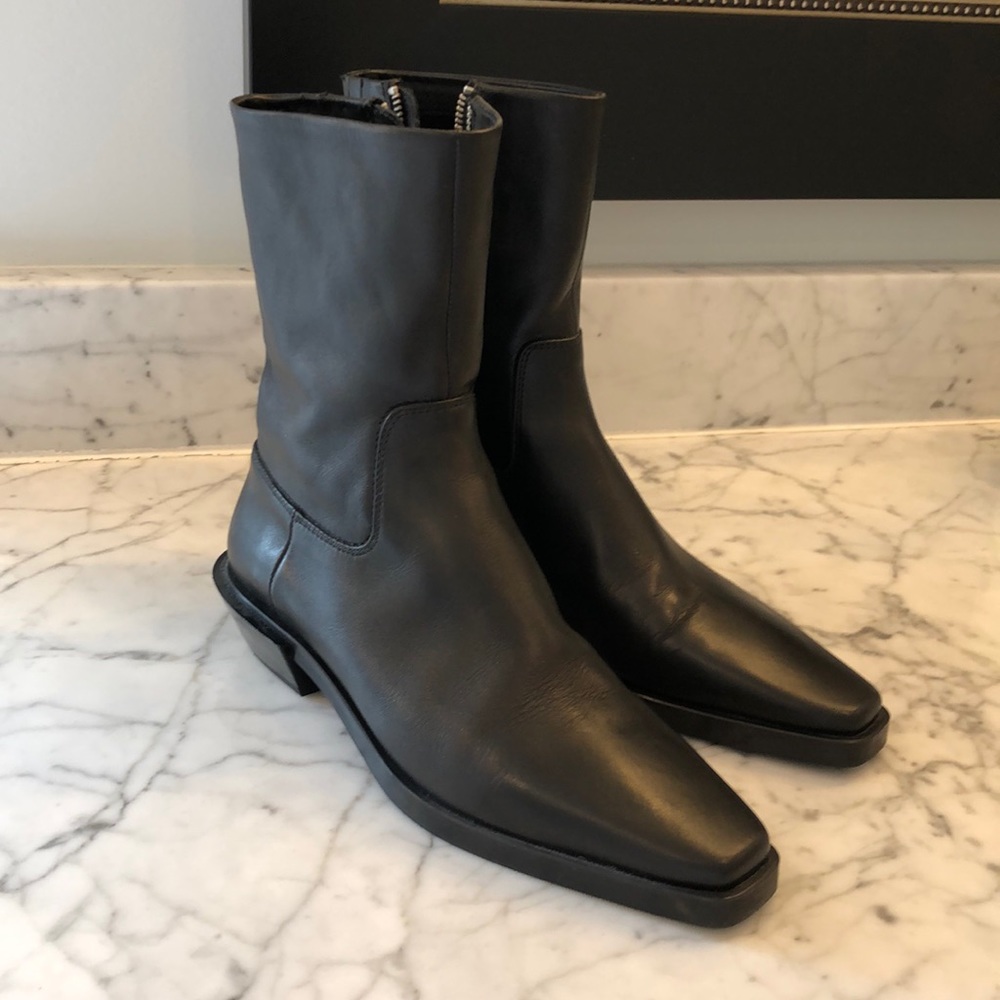 Zara, leather ankle boots